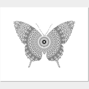 Butterfly Mandala Posters and Art